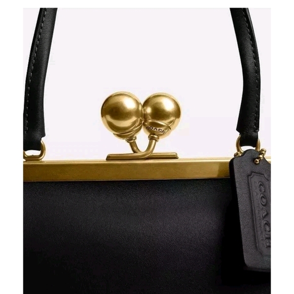 Coach Black and Gold Shoulder Bag